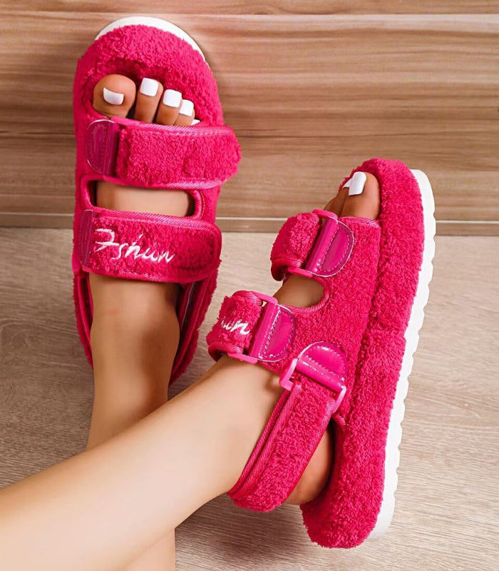 SANDRA - FLUFFY PLATFORM - SANDALER