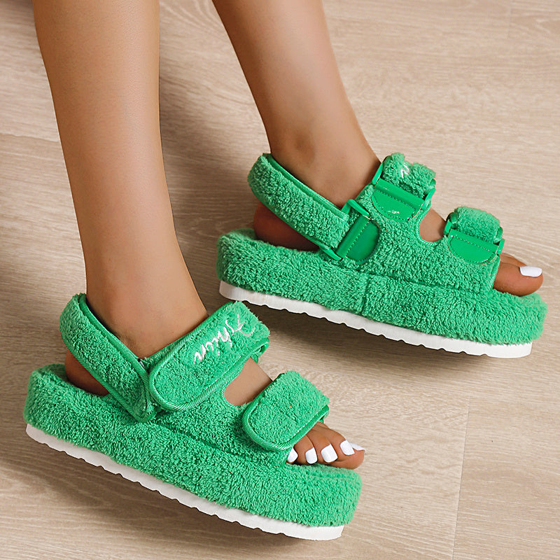 SANDRA - FLUFFY PLATFORM - SANDALER