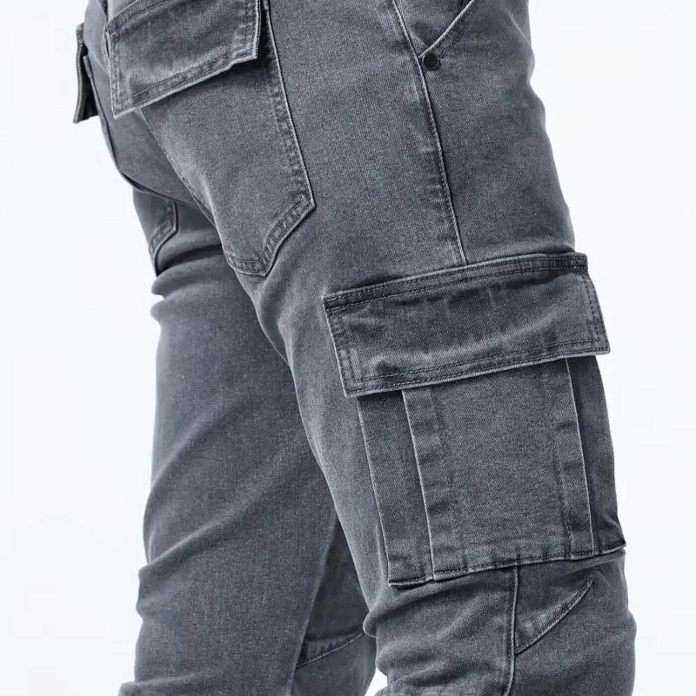Charlie™ – Jeans med Cargofickor