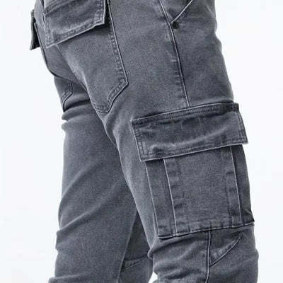 Charlie™ – Jeans med Cargofickor