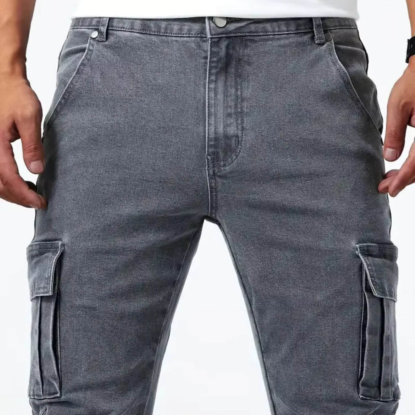 Charlie™ – Jeans med Cargofickor
