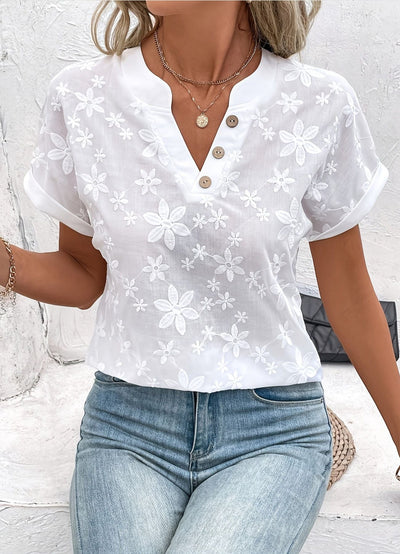 Saga – Elegant Blommig Blus