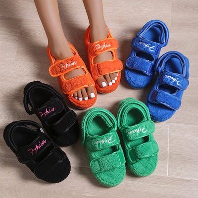 SANDRA - FLUFFY PLATFORM - SANDALER