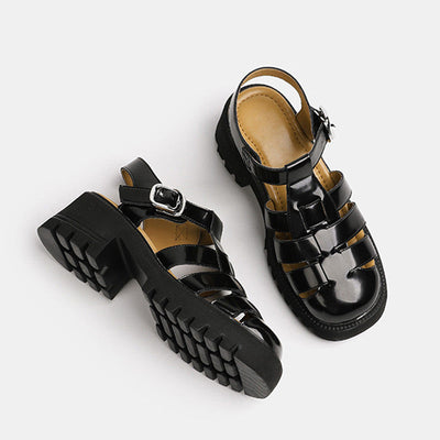 VERONA – Sandaler med chunky klack | Stilrena och bekväma