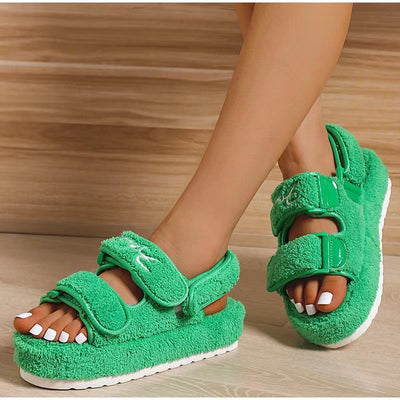 SANDRA - FLUFFY PLATFORM - SANDALER