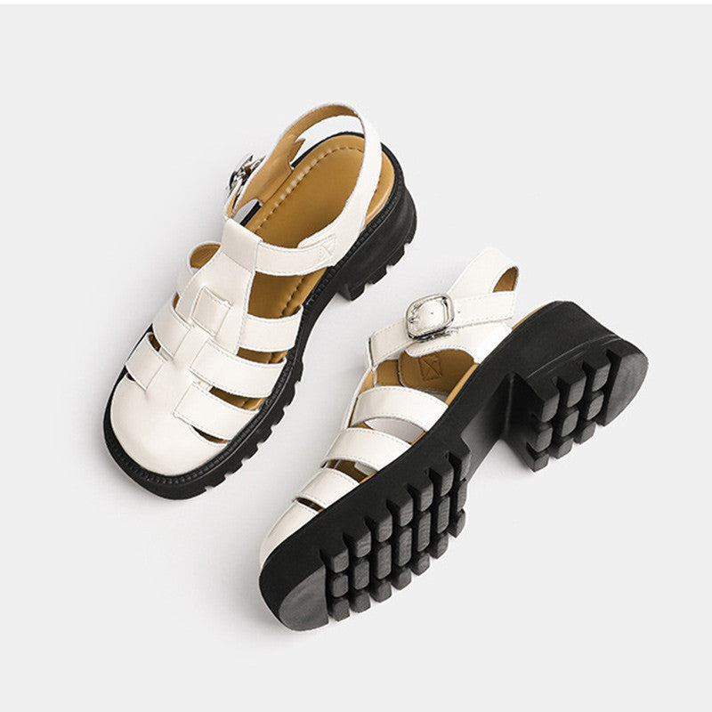 VERONA – Sandaler med chunky klack | Stilrena och bekväma