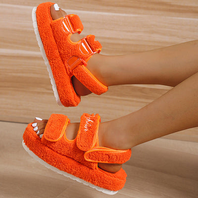 SANDRA - FLUFFY PLATFORM - SANDALER